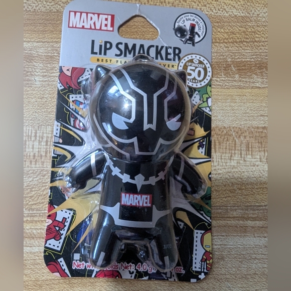 Marvel Black Panther Lip Smacker Balm T'Challa Tangerine Mandarin Flavor. - Picture 2 of 6